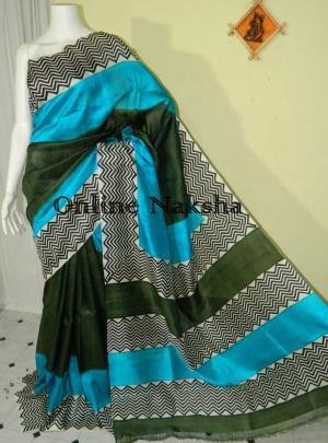 Block Printed Bishnupuri Silk