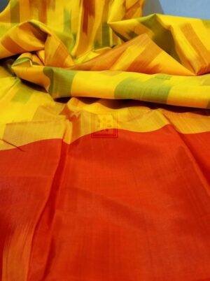 Yellow Designer Silk Saree