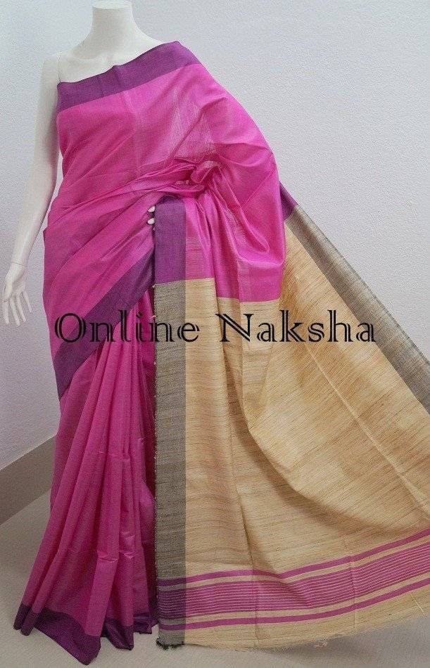 Green - Vidarbha Tussar x Ghicha Silk Handloom Nehru Jacket 02