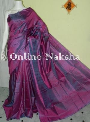 Plain Pure Silk Saree