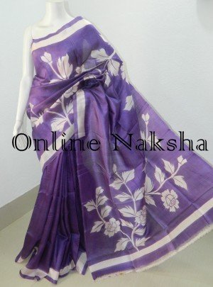Painted Silk Saree Online