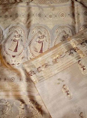 Minakari Handloom Swarnachari Saree