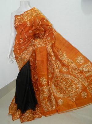 Sonamukhi Silk Batik Saree