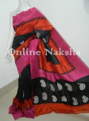 Handloom Block Print Saree