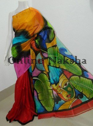 Latest Acidpainted Soft Silk Sari