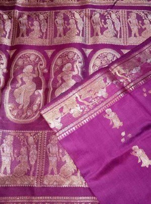 Bishnupuri Swarnachari Saree Online