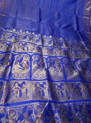 Bishnupuri Swarnachari Silk Saree
