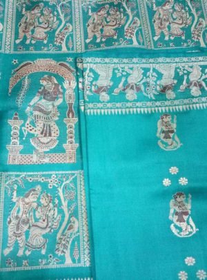 Bishnupuri Baluchari Pure Silk Saree