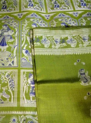 Latest Bishnupuri Baluchari Saree