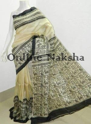 Printed Pure Silk Sari
