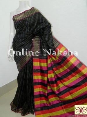 Black Designer Pure Silk Saree