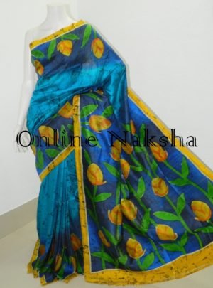 Handloom Pure Silk Batik Sari Online