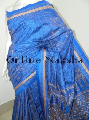 Traditional Bengal Pure Silk Kantha Saree