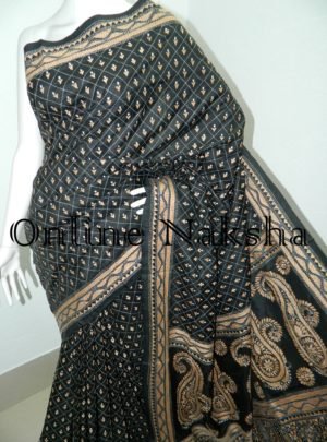 Exclusive Hand Embroidery Silk Saree Online 4112