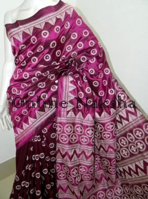Contemporary Kantha Stitch Saree Online