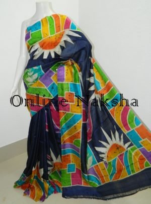 Bishnupuri Pure Silk Batik Saree Online