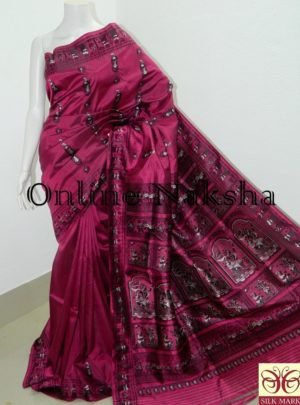 Exclusive Bishnupuri Baluchari Silk Sari
