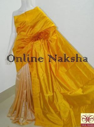 Handloom Plain Pure Silk Saree